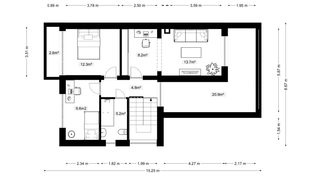 DOMINANT REAL - Priestranný rodinný dom s prístavbou a samostatným bytom – Rusovce