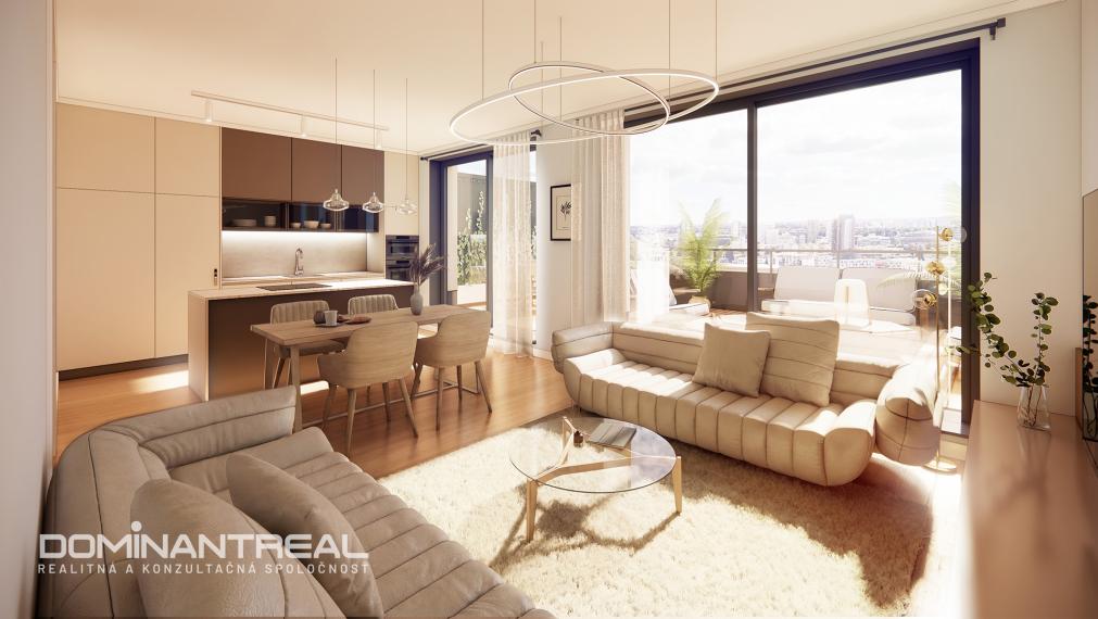 DOMINANT REAL - na predaj 2-izbový apartmán v projekte Teslova
