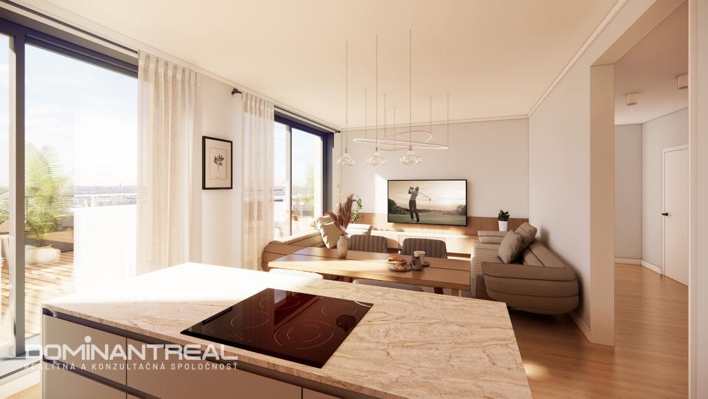 DOMINANT REAL - na predaj 2-izbový apartmán v projekte Teslova