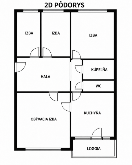 Priestranný 4-izbový byt s loggiou • Hlaváčikova, Bratislava