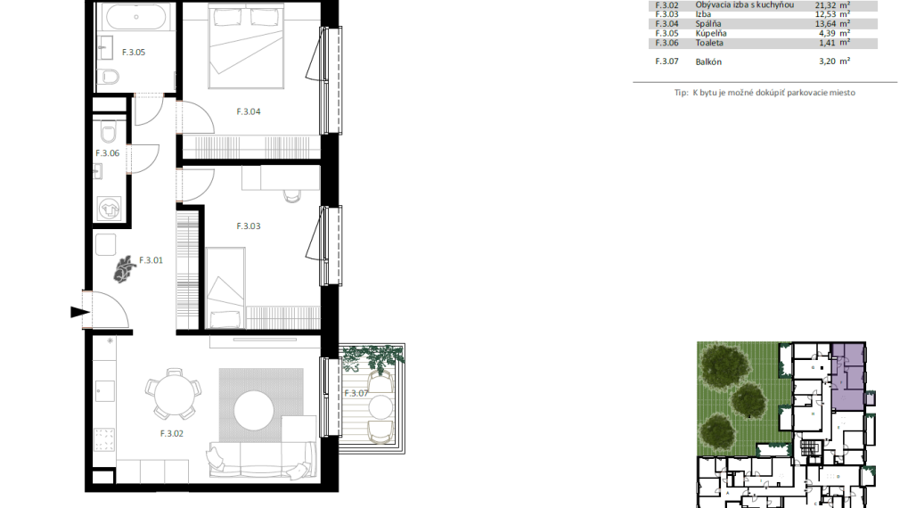 F.3/ 3-izbový byt