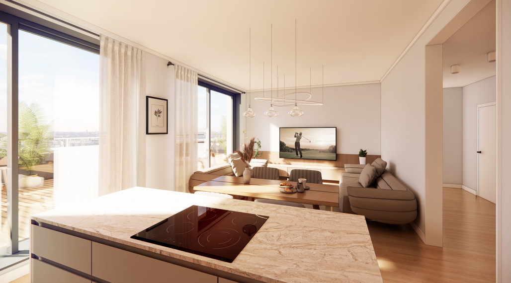 DOMINANT REAL - na predaj 2-izbový apartmán v projekte Teslova