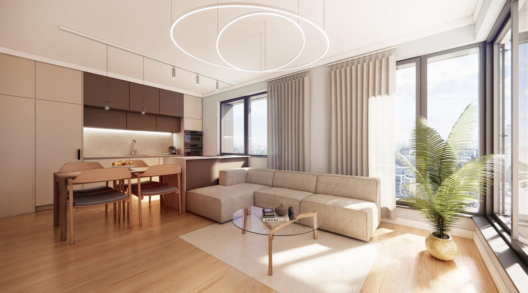 DOMINANT REAL - na predaj 2-izbový apartmán v projekte Teslova