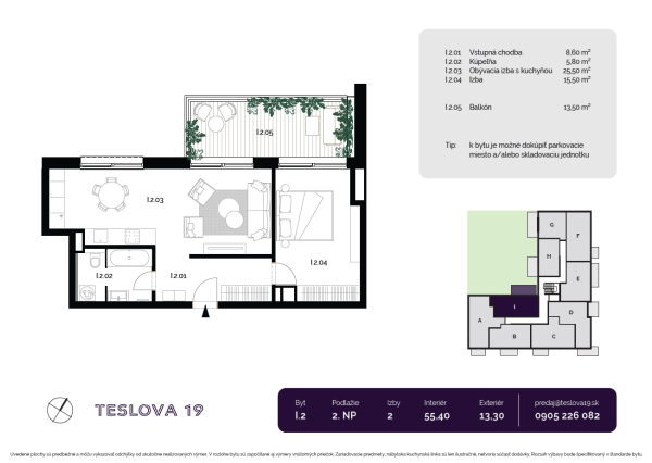I.2/ 2-izbový apartmán