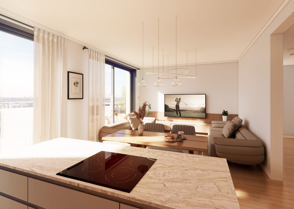 DOMINANT REAL - na predaj 2-izbový apartmán v projekte Teslova