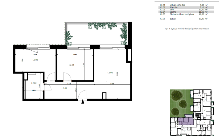 DOMINANT REAL - na predaj 2-izbový apartmán v projekte Teslova - fotografia 4