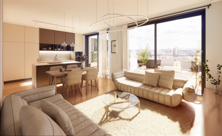 DOMINANT REAL - na predaj 2-izbový apartmán v projekte Teslova