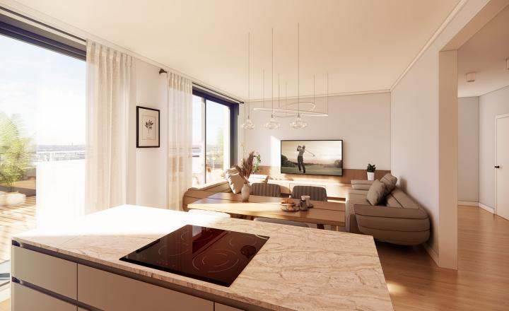 DOMINANT REAL - na predaj 2-izbový apartmán v projekte Teslova - fotografia 6