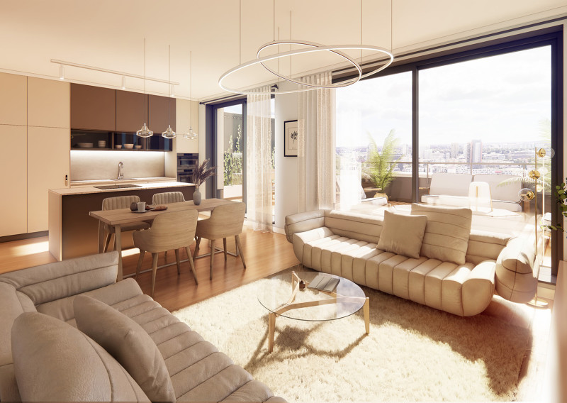 DOMINANT REAL - na predaj 2-izbový apartmán v projekte Teslova